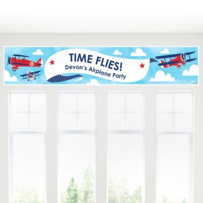 Airplane - Personalized Baby Shower Banners