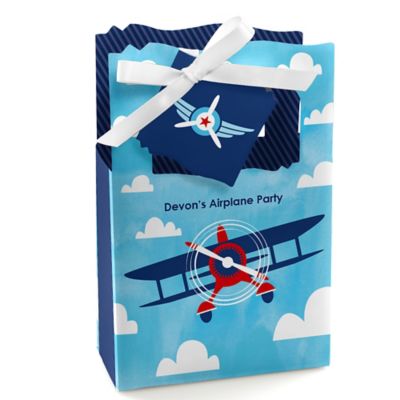 Airplane - Personalized Baby Shower Favor Boxes 