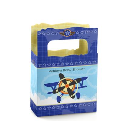 Airplane - Personalized Baby Shower Mini Favor Boxes