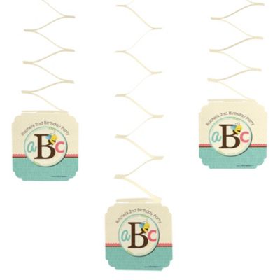 Alphabet - Personalized Birthday Party Favor Boxes | BigDotOfHappiness.com