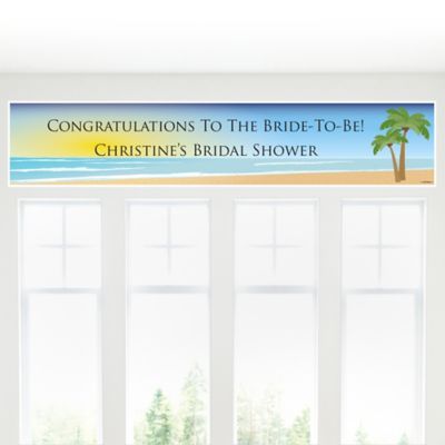 Beach - Personalized Bridal Shower Banners