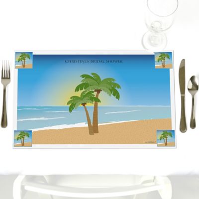 Beach - Personalized Bridal Shower Placemats
