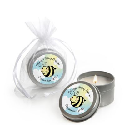 Cute-As-Can-BEE - Personalized Baby Shower Candle Tin Favors