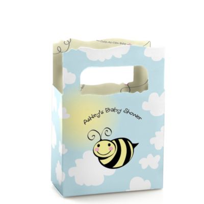 Cute-As-Can-BEE - Personalized Baby Shower Mini Favor Boxes