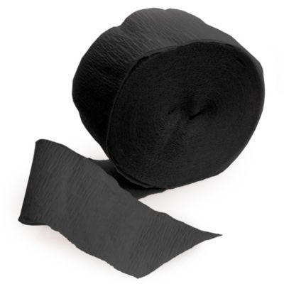 Black - Baby Shower Streamers