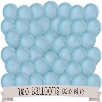 Blue - Birthday Party Latex Balloons - 100 ct