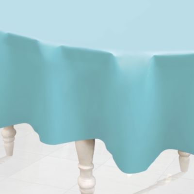 Blue - Bridal Shower Plastic Round Tablecovers