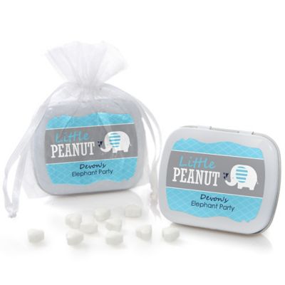 Boy Elephant - Personalized Birthday Party Mint Tin Favors 