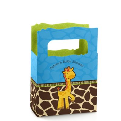 Giraffe Boy - Personalized Baby Shower Mini Favor Boxes