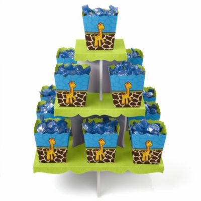 Giraffe Boy - Birthday Party Candy Stand and 13 Candy Boxes
