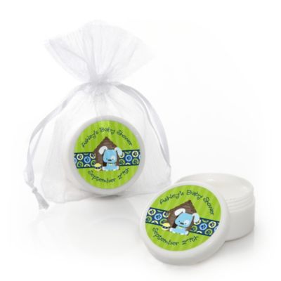 Boy Puppy Dog - Personalized Baby Shower Lip Balm Favors