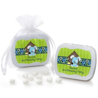 Boy Puppy Dog - Personalized Birthday Party Mint Tin Favors