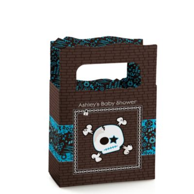 Skullitude&trade; - Baby Boy Skull - Personalized Baby Shower Mini Favor Boxes