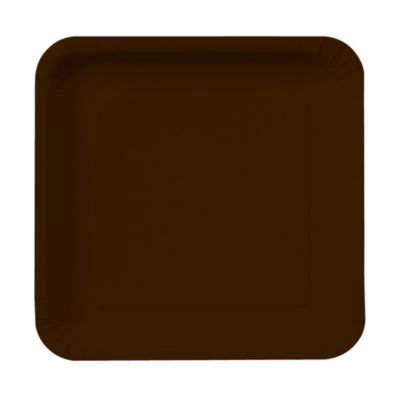 Brown - Baby Shower Dessert Plates 18 ct