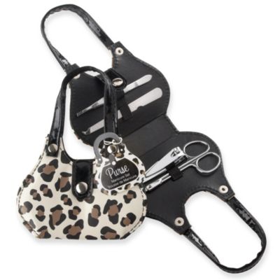 Cheetah Animal Print Purse Manicure Set - Baptism Favor