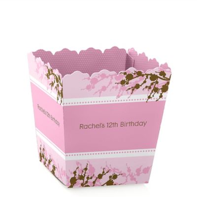 Cherry Blossom - Personalized Birthday Party Candy Boxes 