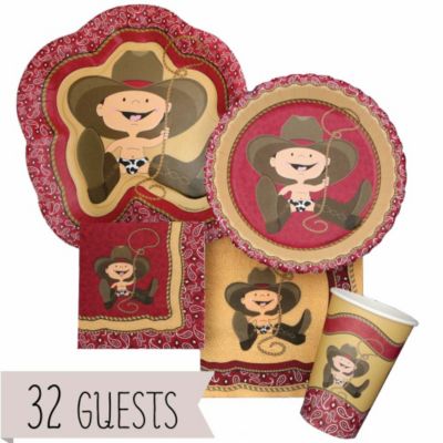 Little Cowboy - Baby Shower 32 Big Dot Bundle