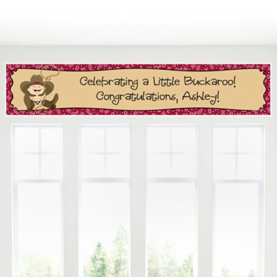Little Cowboy - Personalized Baby Shower Banners