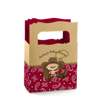Little Cowboy - Personalized Baby Shower Mini Favor Boxes