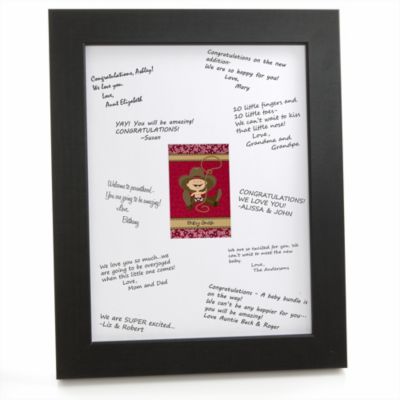 Little Cowboy - Personalized Baby Shower Signature Mat Gift 