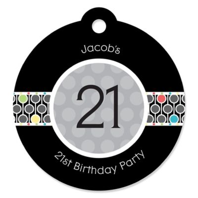 Custom Birthday - Personalized Birthday Party Tags - 20 ct
