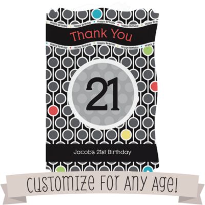 Custom Birthday - Personalized Birthday Party Thank You Cards