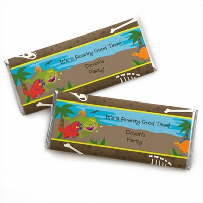 Dinosaur Birthday - Personalized Birthday Party Candy Bar Wrapper Favors