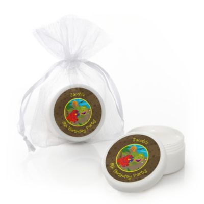 Dinosaur Birthday - Personalized Birthday Party Lip Balm Favors