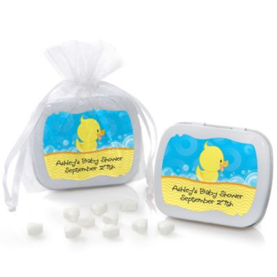 Ducky Duck - Personalized Baby Shower Mint Tin Favors 