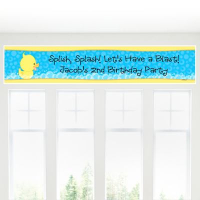 Ducky Duck - Personalized Birthday Party Banners