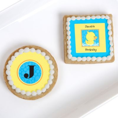 Ducky Duck - Personalized Birthday Party Cookies 