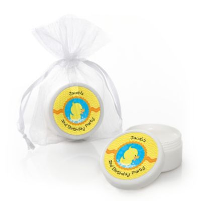 Ducky Duck - Personalized Birthday Party Lip Balm Favors