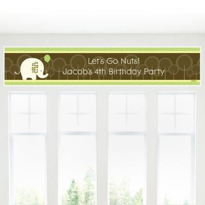 Elephant - Personalized Birthday Party Banners