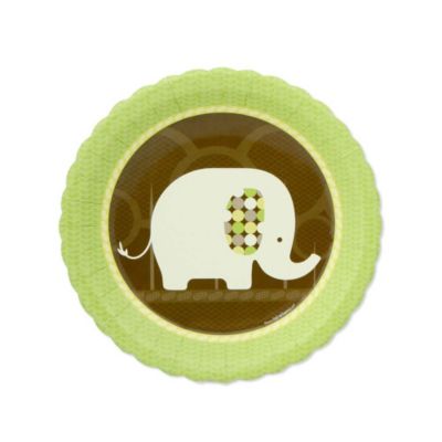 Elephant  - Birthday Party Dessert Plates - 8 ct
