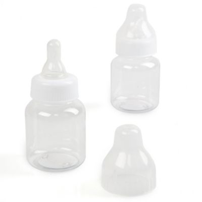 Empty Fillable Baby Bottle with Lid - Baby Shower Do It Yourself