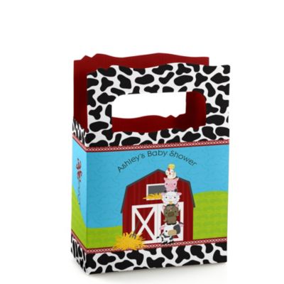 Farm Animals - Personalized Baby Shower Mini Favor Boxes