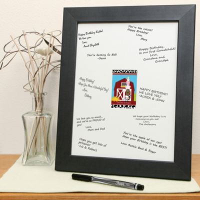 Farm Animals - Personalized Birthday Party Signature Mat Gift
