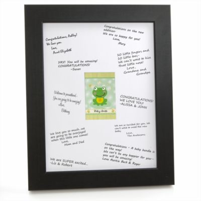 Froggy Frog - Personalized Baby Shower Signature Mat Gift