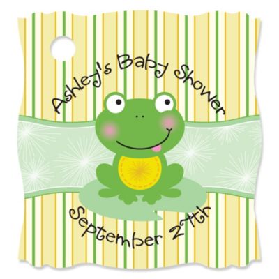 Froggy Frog - Personalized Baby Shower Tags - 20 ct