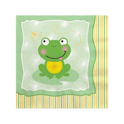 Froggy Frog - Birthday Party Beverage Napkins - 16 ct