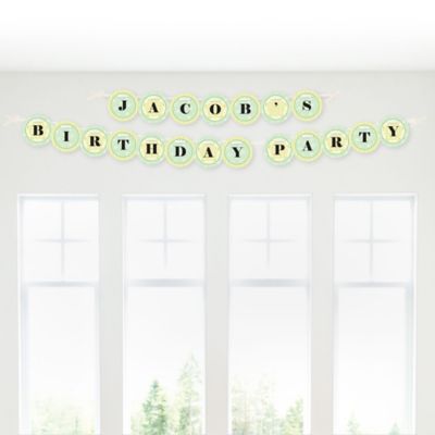 Froggy Frog - Personalized Birthday Party Garland Letter Banner