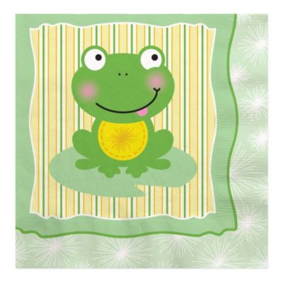 Froggy Frog - Birthday Party Luncheon Napkins - 16 ct