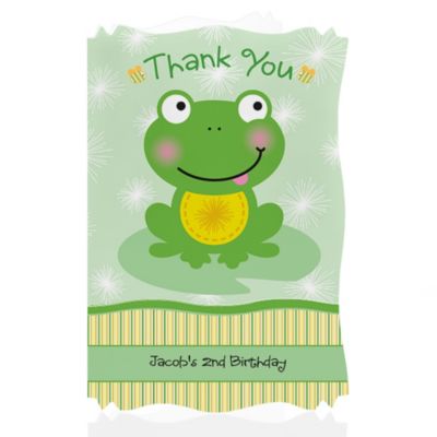 Frog Birthday Party on Froggy Frog Birthday Party Thank You Cards  Thumb