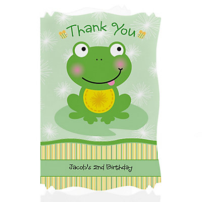 Frog Birthday Party on Froggy Frog Birthday Party Thank You Cards  Thumb