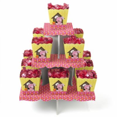 Girl Puppy Dog - Birthday Party Candy Stand and 13 Candy Boxes