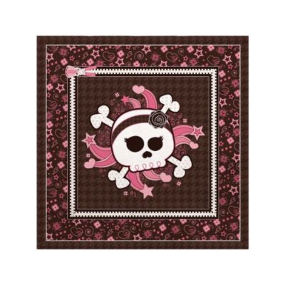 Skullicious&trade; - Girl Skull - Birthday Party Beverage Napkins - 16 ct