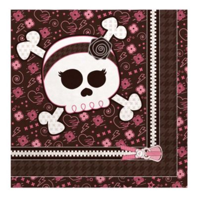 Skullicious&trade; - Girl Skull - Birthday Party Luncheon Napkins - 16 ct