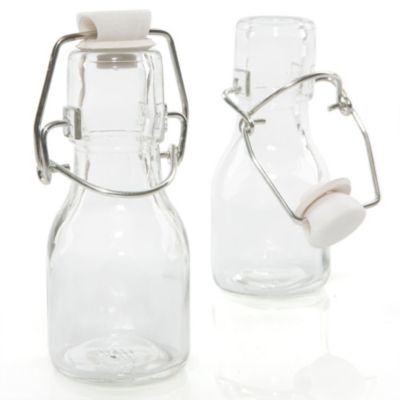 Empty Fillable Glass Mini Milk Jar - Birthday Party Do It Yourself