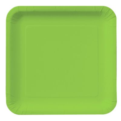 Lime Green - Birthday Party Dinner Plates 18 ct