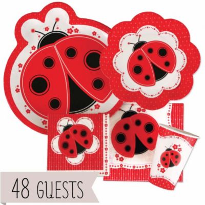 Modern Ladybug - Birthday Party 48 Big Dot Bundle